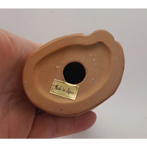 VTG Otagiri Japan Stoneware Figurine Peasant Girl with Book Blue - Picture 6 of 8